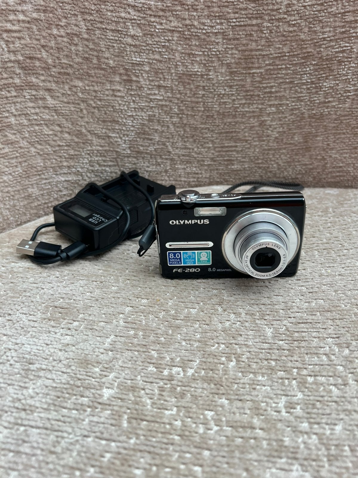 Olympus FE-280 digitale compactcamera 8,0 mp, Geheugenkaart, Zo goed als nieuw, Olympus, Compactcamera