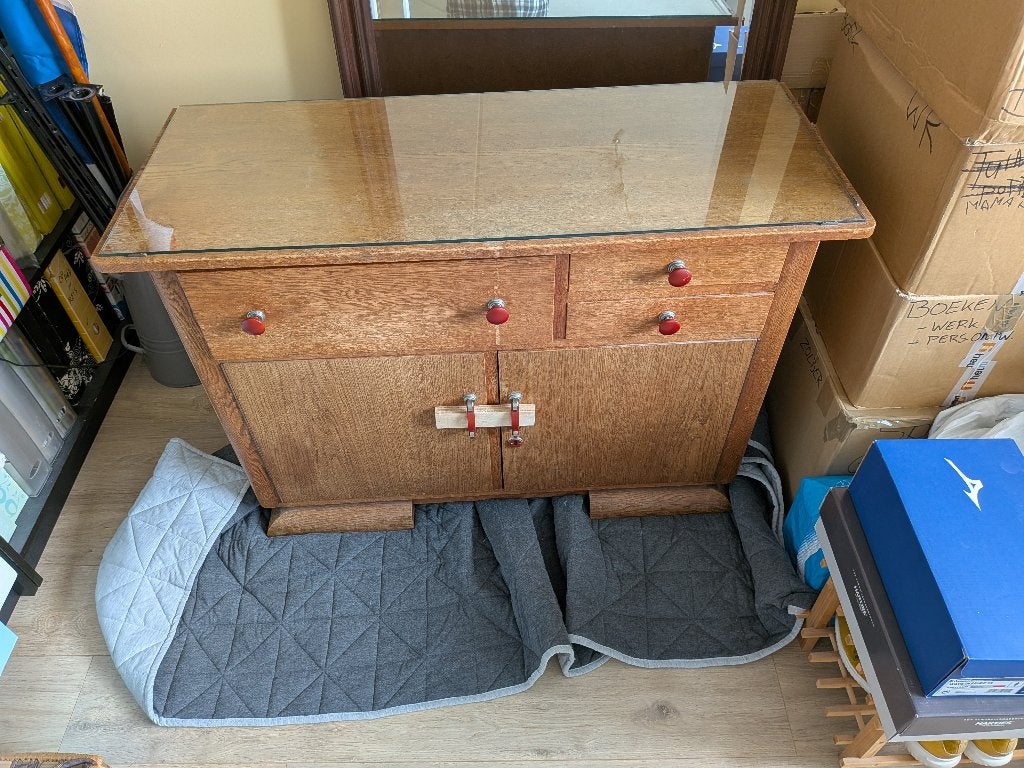 Dressoir, Huis en Inrichting, Ophalen, Gebruikt, 100 tot 150 cm, Met lade(s)