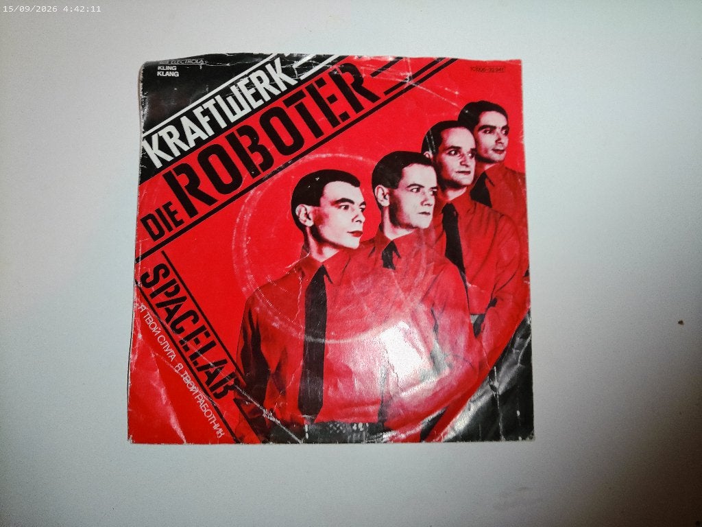 Kraftwerk - Die Roboter / Spacelab, Gebruikt, Fotohoes, 7 inch, Ophalen of Verzenden