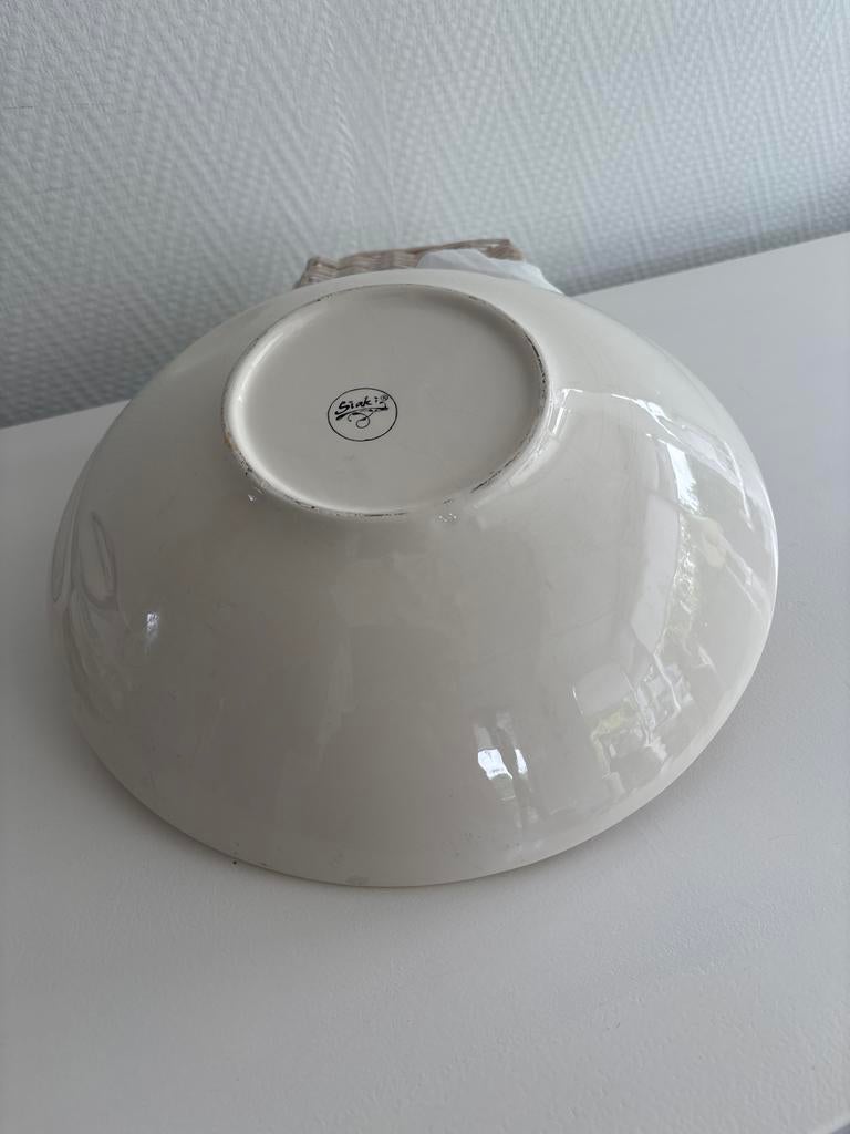Schaal Siaki met tulpen, Huis en Inrichting, Gebruikt, Porselein of Keramiek, Schaal, Rond