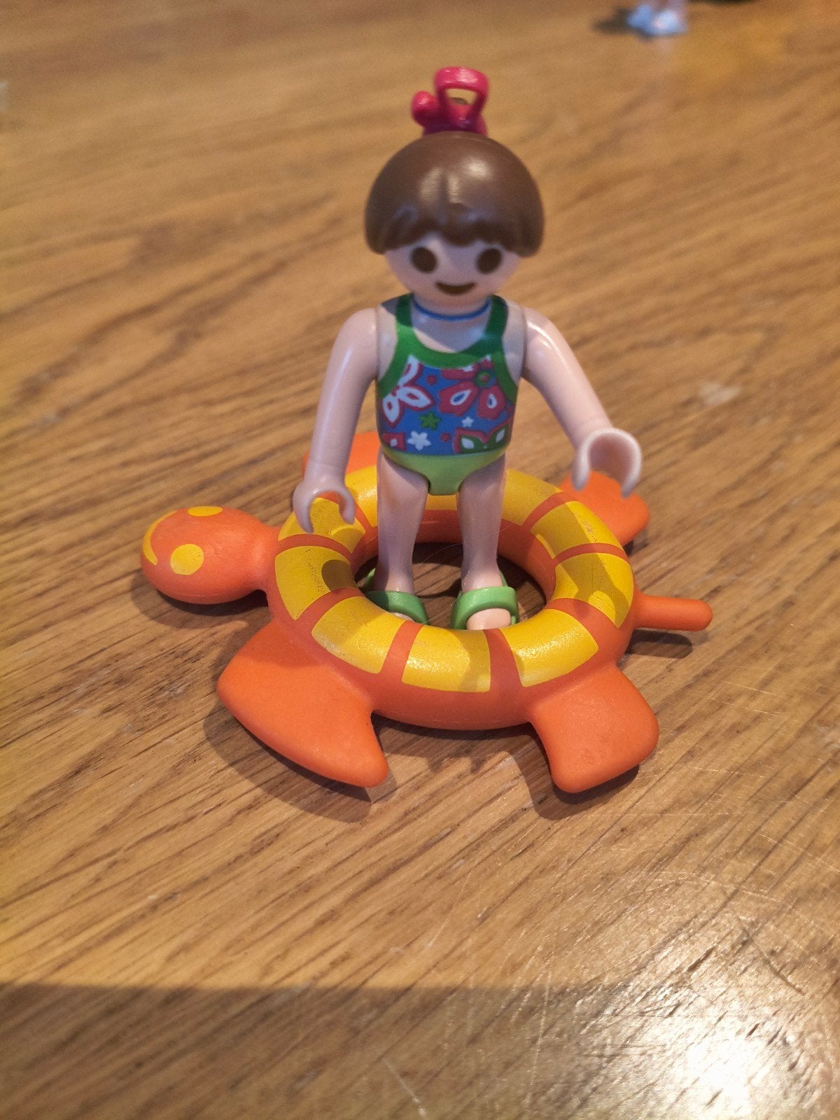 Playmobil meisje met zwemband schildpad, Ophalen of Verzenden