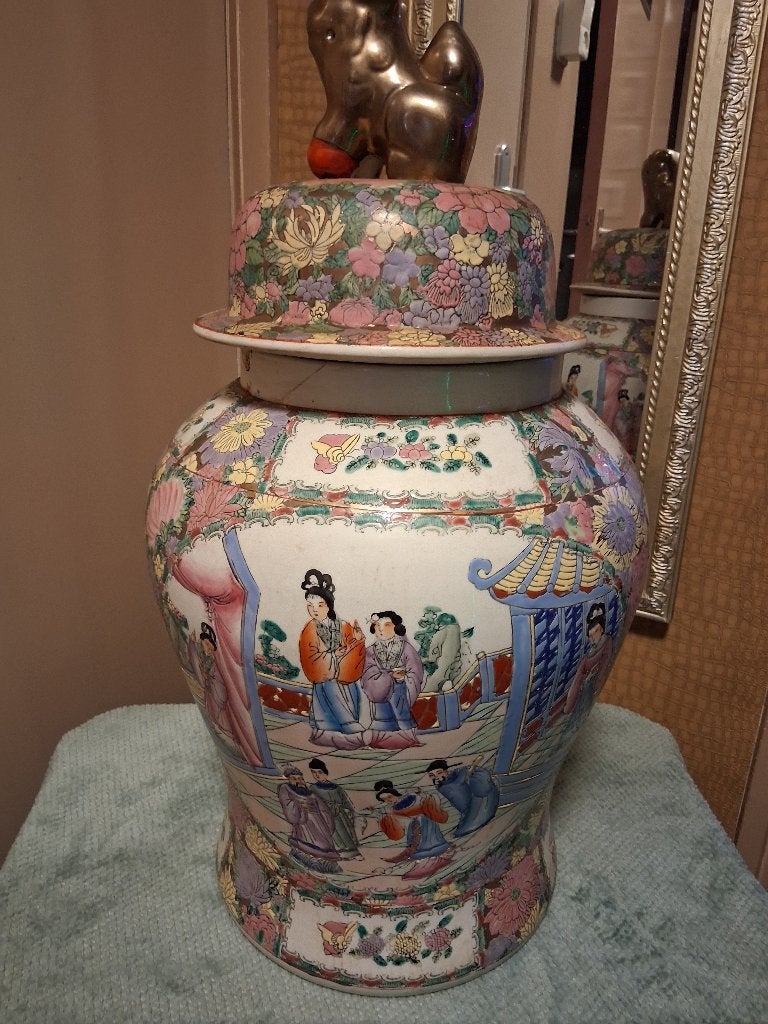 Chinese dekselvaas, Ophalen