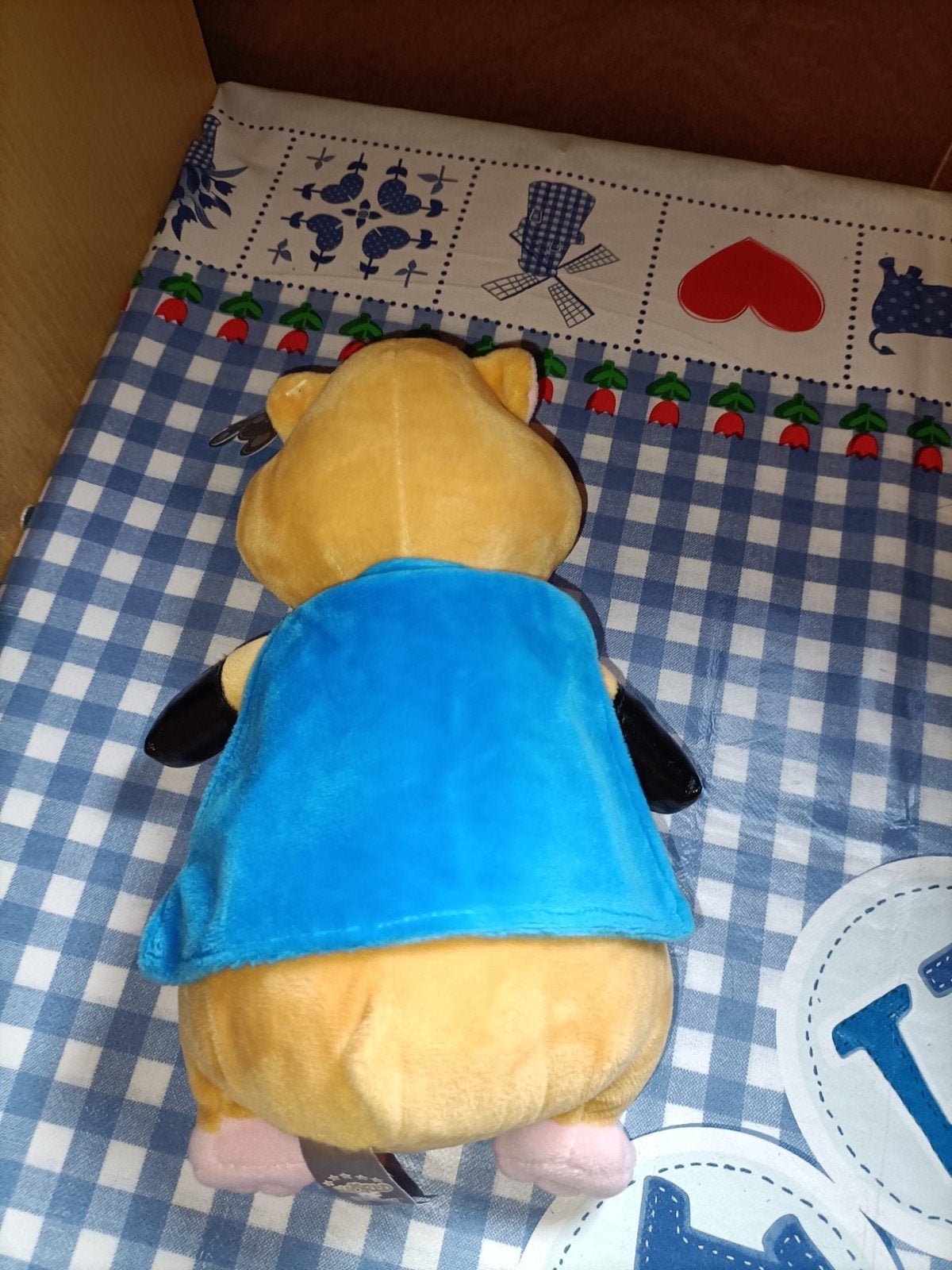 Hamster Bobby knuffel superheld 26 cm groot, Ophalen of Verzenden, Zo goed als nieuw, Overige typen