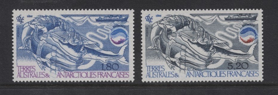 Terres Australes- 1985- serie = motief Walvissen & Dolfijnen, Verzenden, Postfris