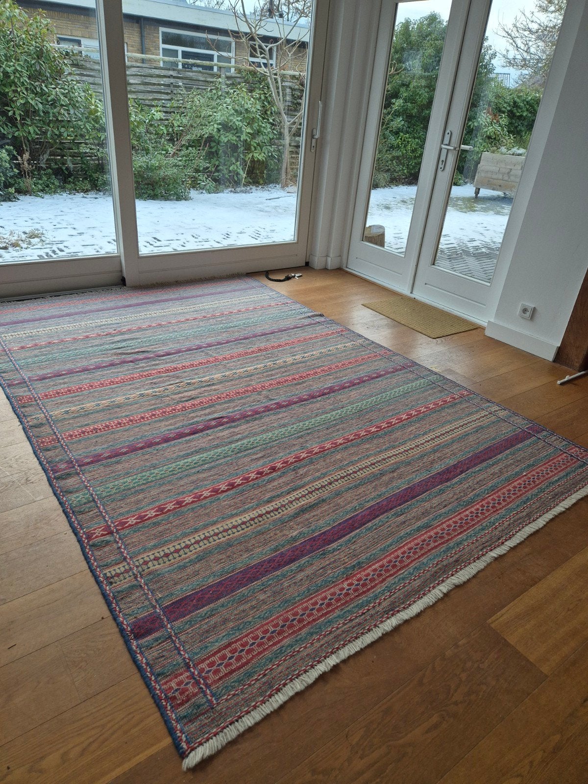 Kelim vloerkleed 300 x 200, Huis en Inrichting, Stoffering | Tapijten en Kleden, Ophalen, Blauw, 200 cm of meer, Zo goed als nieuw