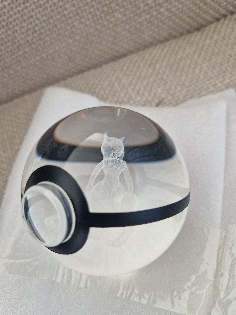 Glazen Pokéball Mewtwo, Ophalen of Verzenden, Zo goed als nieuw, Overige typen
