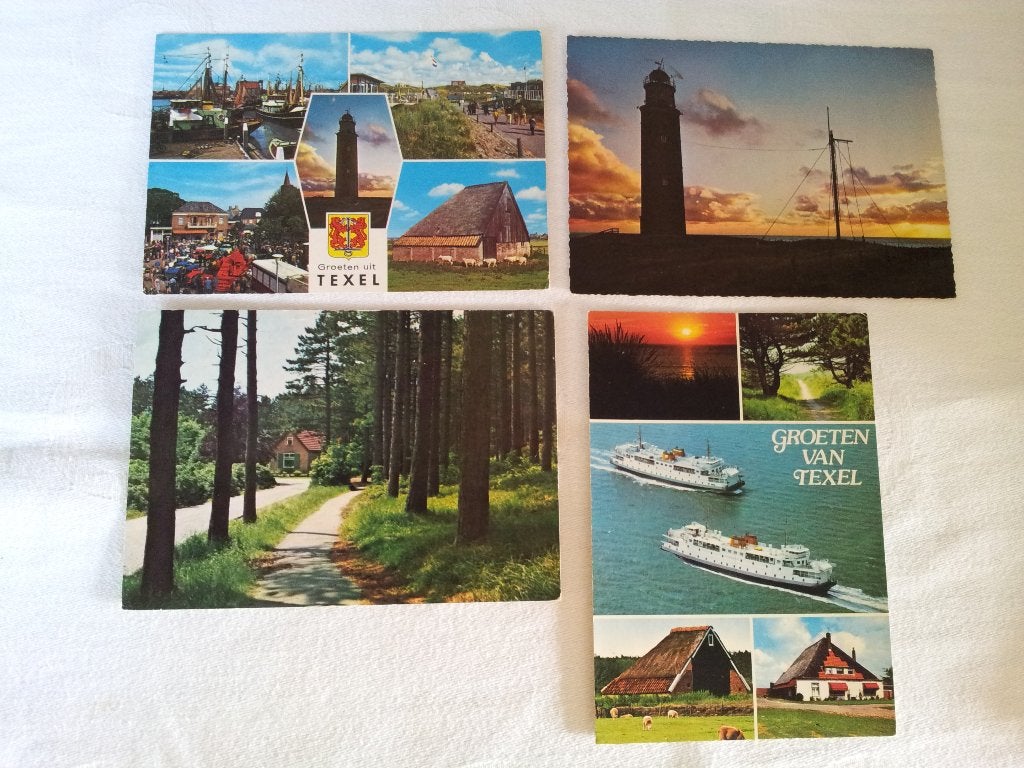 Ansichtkaarten gelopen Texel A per stuk bieden, Ophalen of Verzenden, 1980 tot heden, Gelopen, Waddeneilanden