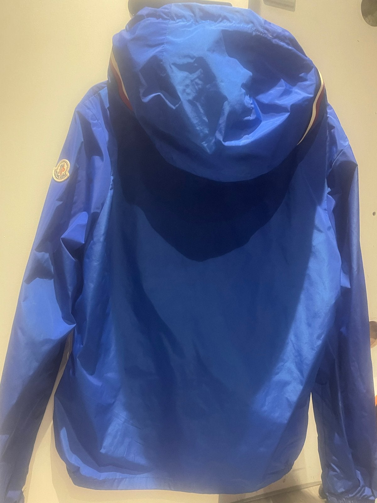 Moncler jas heren - Blauw, Ophalen, Zo goed als nieuw, Maat 52/54 (L), Blauw