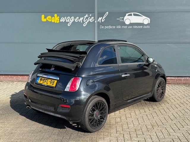 Fiat 500 C 0.9 TwinAir 500S Cabrio *leder *groot touchscreen, Auto's, Euro 5, 86 pk, Gebruikt, Cabriolet