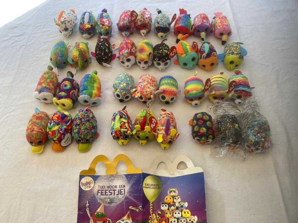 Mcdonalds happy meal ty beanies 2019 set 36 stuks knuffels!, Ophalen of Verzenden, Zo goed als nieuw, Overige typen