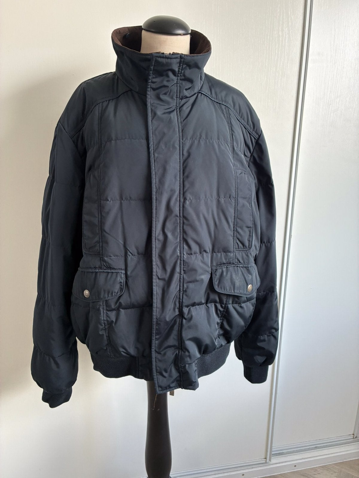 Corneliani heren winterjas, Kleding | Heren, Verzenden, Zo goed als nieuw, Maat 56/58 (XL), Blauw