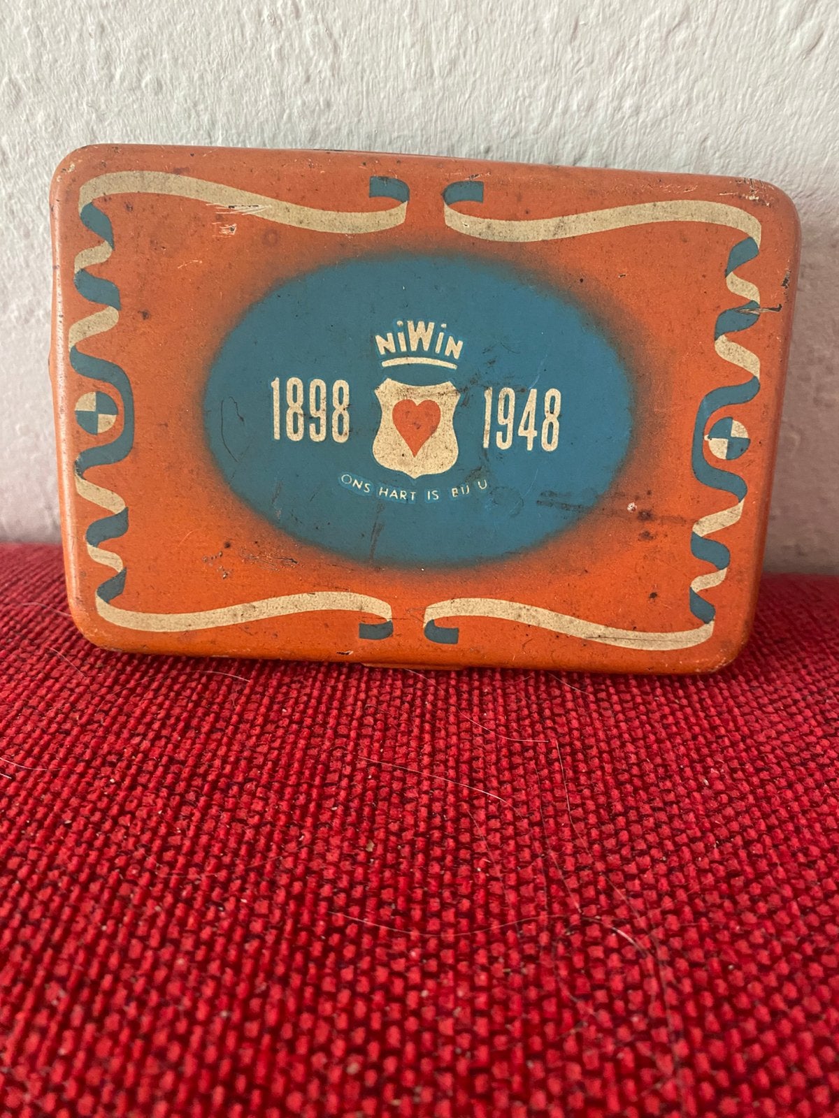 Blikje NiWin 1898 - 1948, Verzamelen, Blikken, Ophalen of Verzenden, Gebruikt, Overige