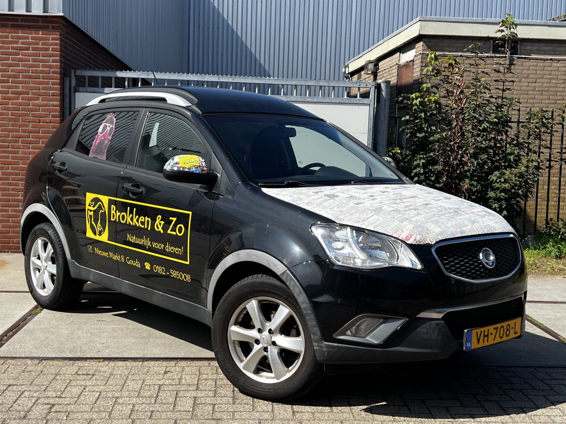 SsangYong Korando 2.0 XDI *BTW Auto* | HR Grijs Kenteken | O, Auto's, SsangYong, Gebruikt, Korando, 4 cilinders, Zwart