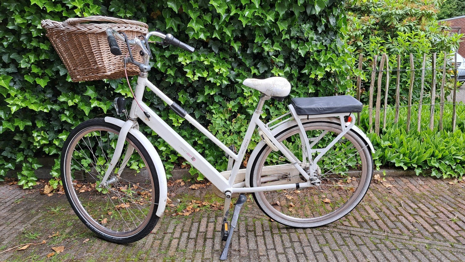 Witte Puch damesfiets, Ophalen, Gebruikt, Minder dan 10 versnellingen, Overige merken