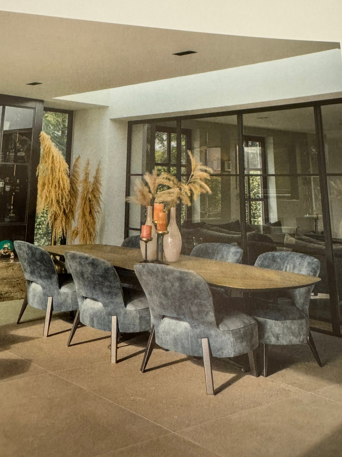 Passe Partout low dining set zo goed als nieuw, Ophalen, Zo goed als nieuw, Rechthoekig, 200 cm of meer