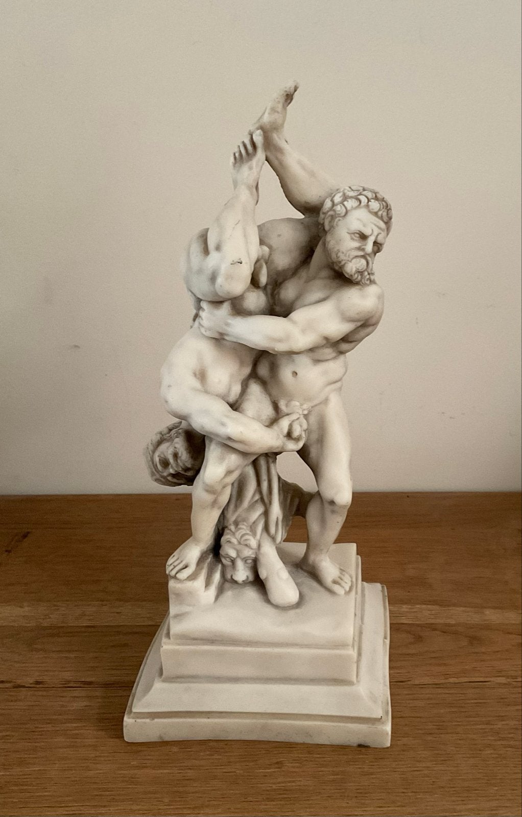 Hercules en Diomedes  beeld - Klassiek sculptuur, Antiek en Kunst, Ophalen of Verzenden, Handgemaakt, 20 - 50 cm, Scène
