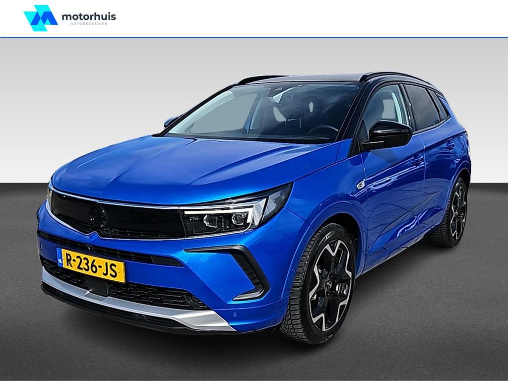 Opel Grandland 1.6 Turbo Plug-In Hybrid Ultimate, Auto's, Euro 6, 4 cilinders, 181 pk, Blauw