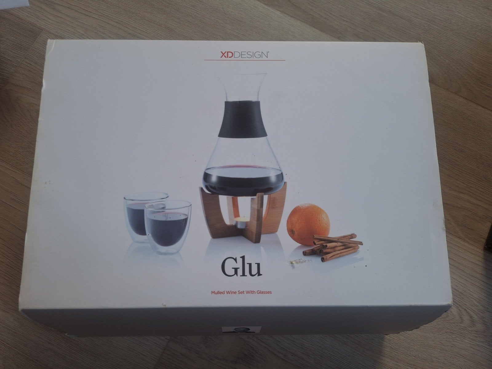 Glühwein set met karaf, standaard en dubbelwandige glazen, Nieuw, Ophalen of Verzenden, Overige merken, Glas