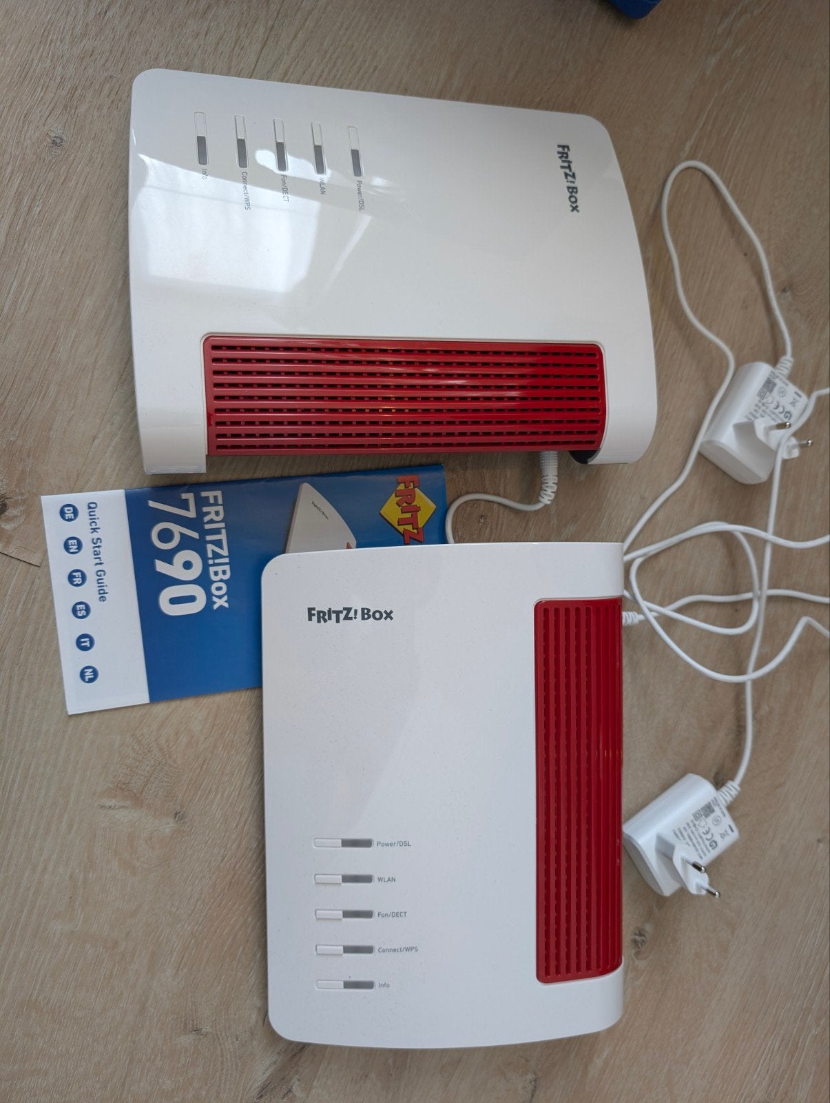 FRITZ! FRITZBox WiFi 7 Mesh systeem, 2 routers, Computers en Software, Ophalen of Verzenden, Zo goed als nieuw, Router met modem