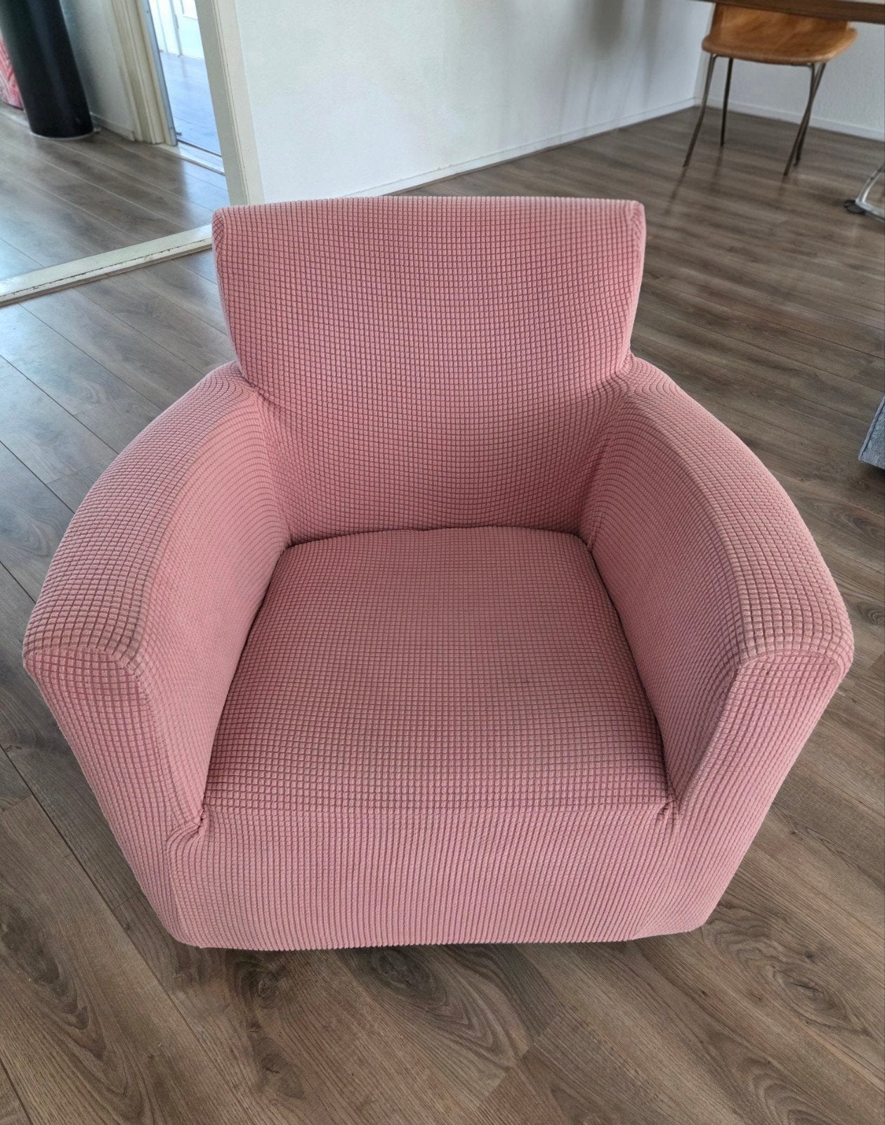 Fauteuil met hoes (bekleding laat los), Ophalen, Gebruikt, 75 tot 100 cm, 75 tot 100 cm