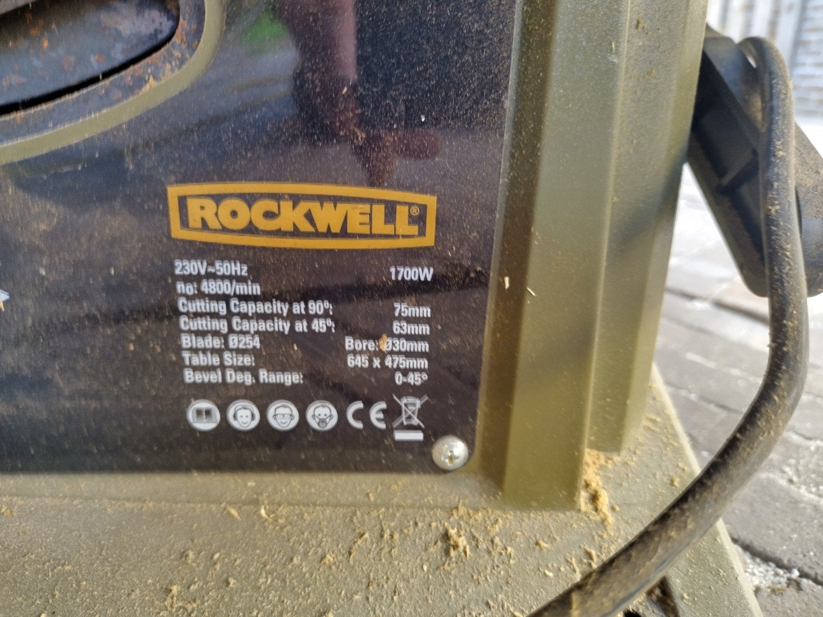 Rockwell Cirkelzaag 1700W - Krachtig en Betrouwbaar, Doe-het-zelf en Verbouw, Gereedschap | Zaagmachines, Ophalen, Gebruikt, Cirkelzaag