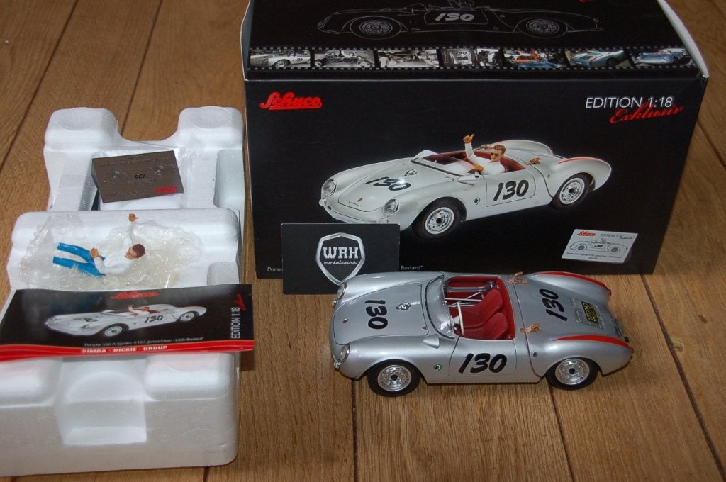 1:18 Porsche 550 #130 Spyder James Dean Schuco zie info WRH, Verzenden, Gebruikt, Auto, Overige merken