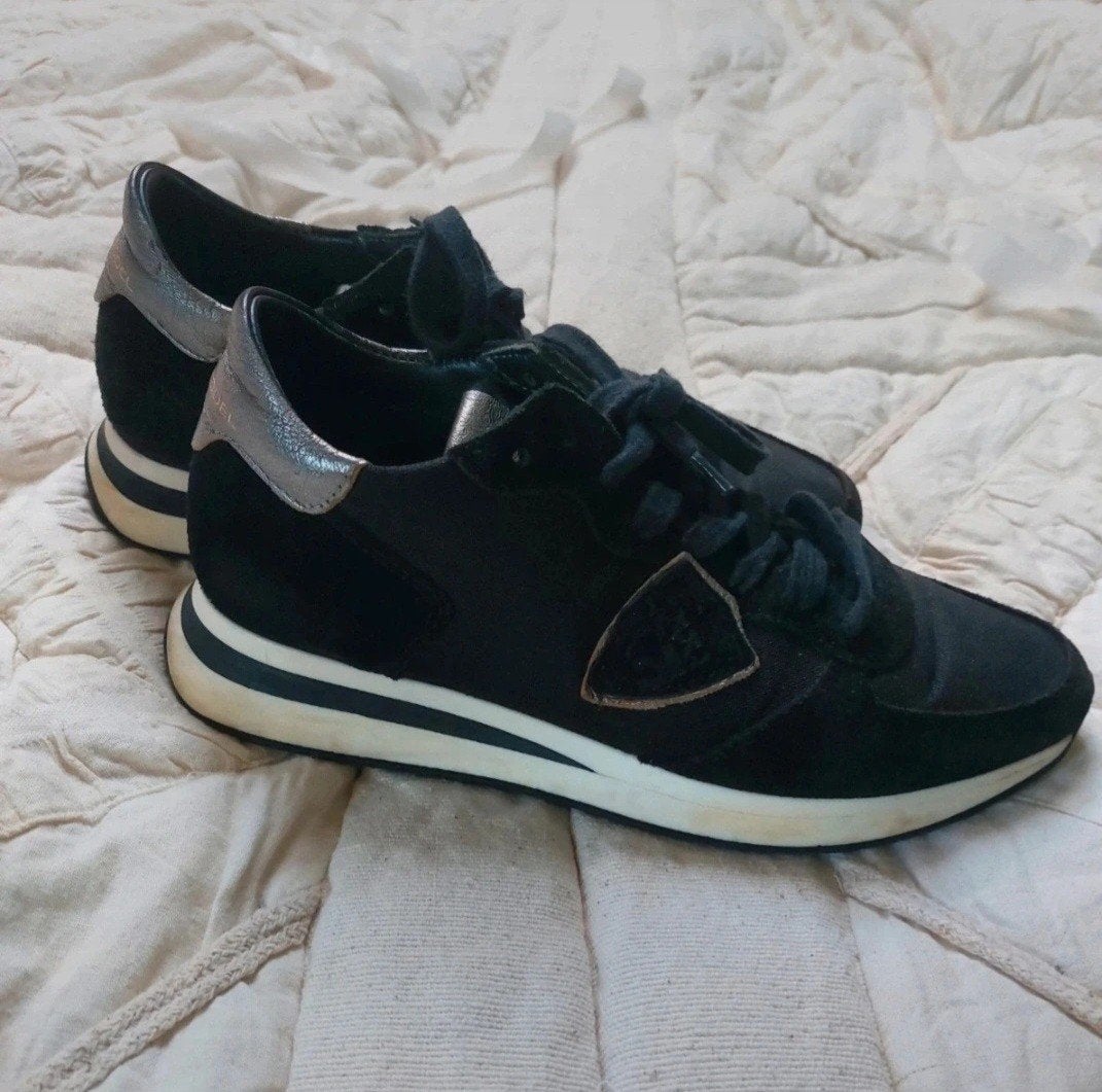 Mooie zwarte Philippe Model sneakers, Ophalen of Verzenden, Zo goed als nieuw, Zwart, Sneakers of Gympen