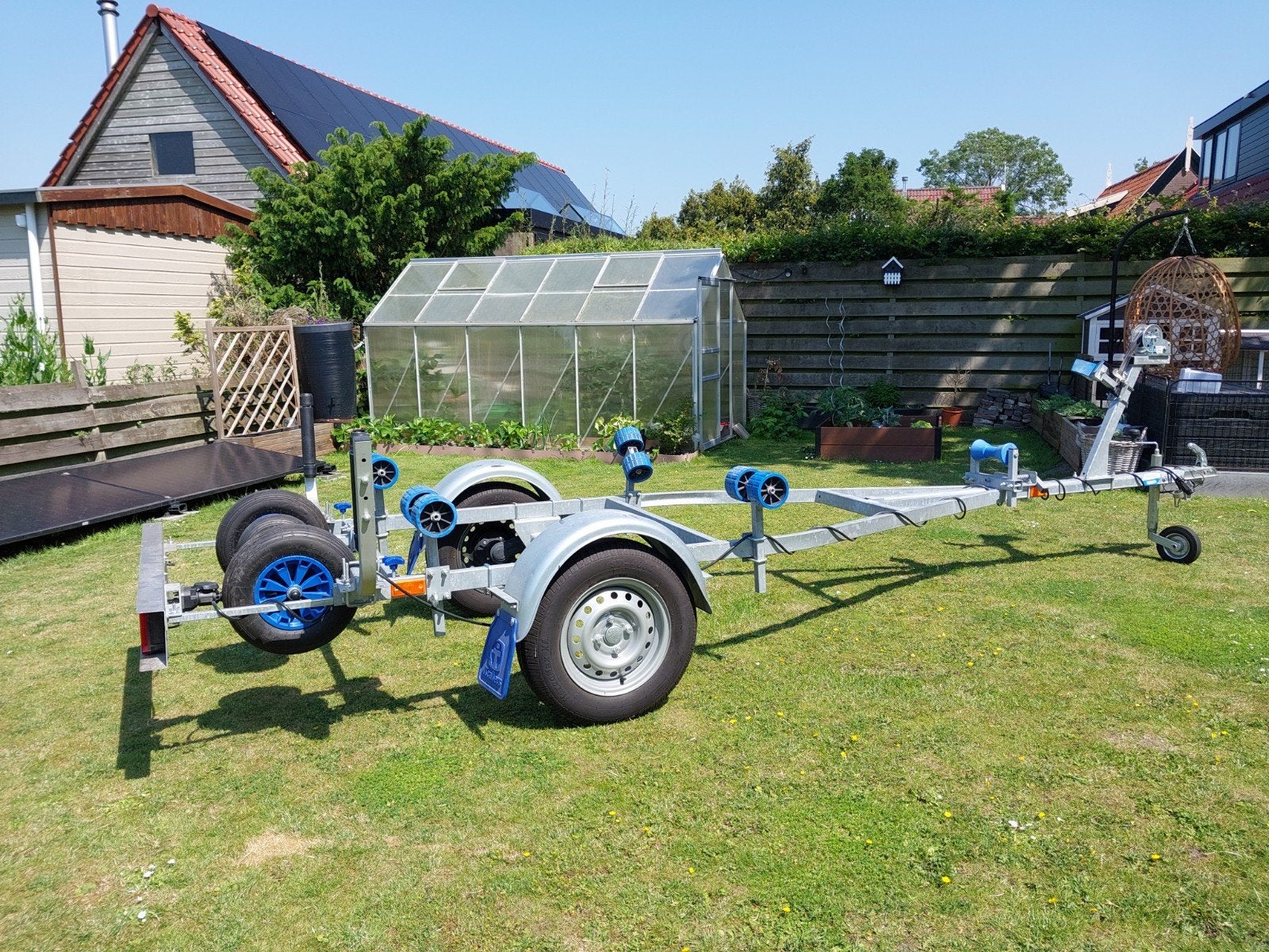 KNOTT Boottrailer 650 kg - Zo goed als nieuw, Watersport en Boten, Minder dan 1500 kg, Kantelbaar, Minder dan 6 meter, Ophalen of Verzenden