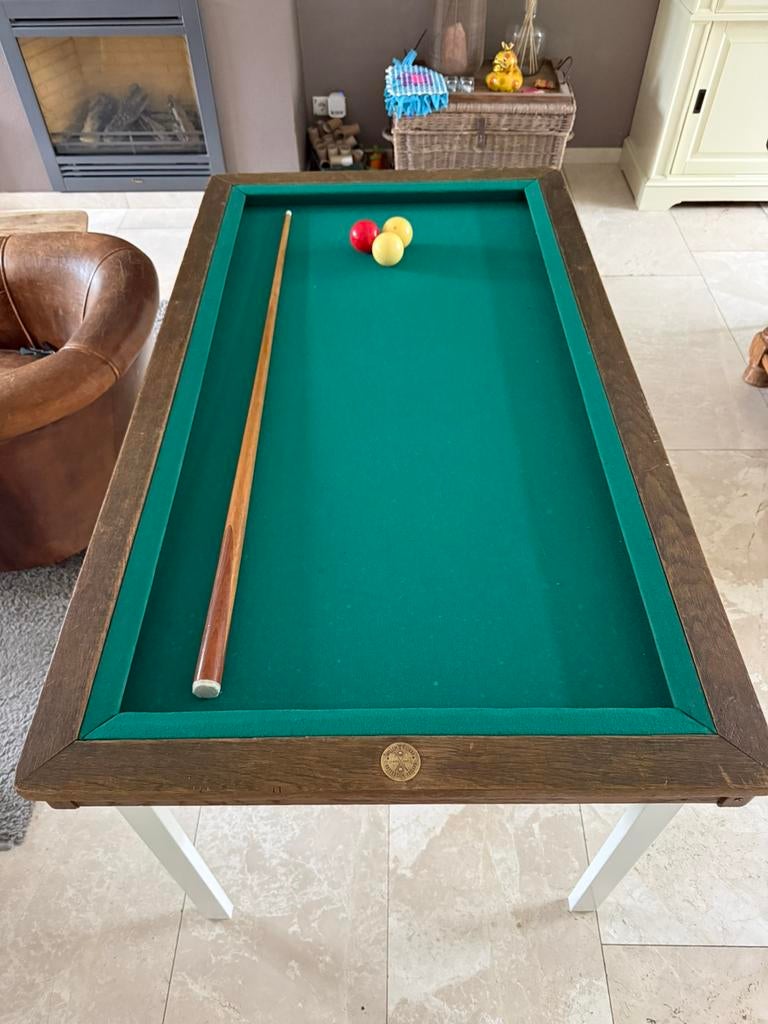 Tafel biljart 138x78, Ophalen, Gebruikt, Biljarttafel