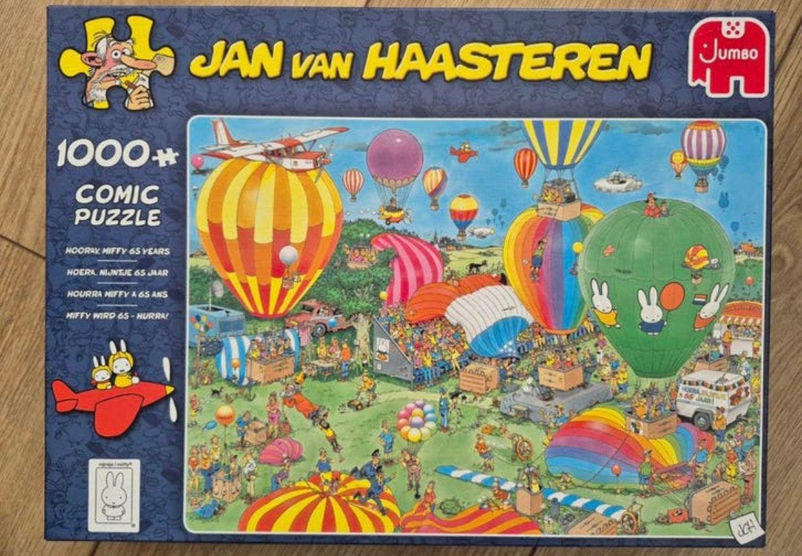 Nieuw in plastic nijntje 65jaar, Ophalen of Verzenden, 500 t/m 1500 stukjes, Nieuw, Legpuzzel