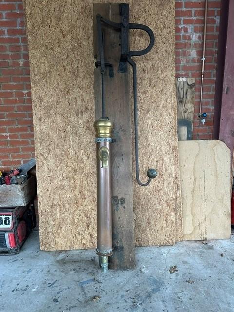 Grote antieke koperen waterpomp, Antiek en Kunst, Ophalen