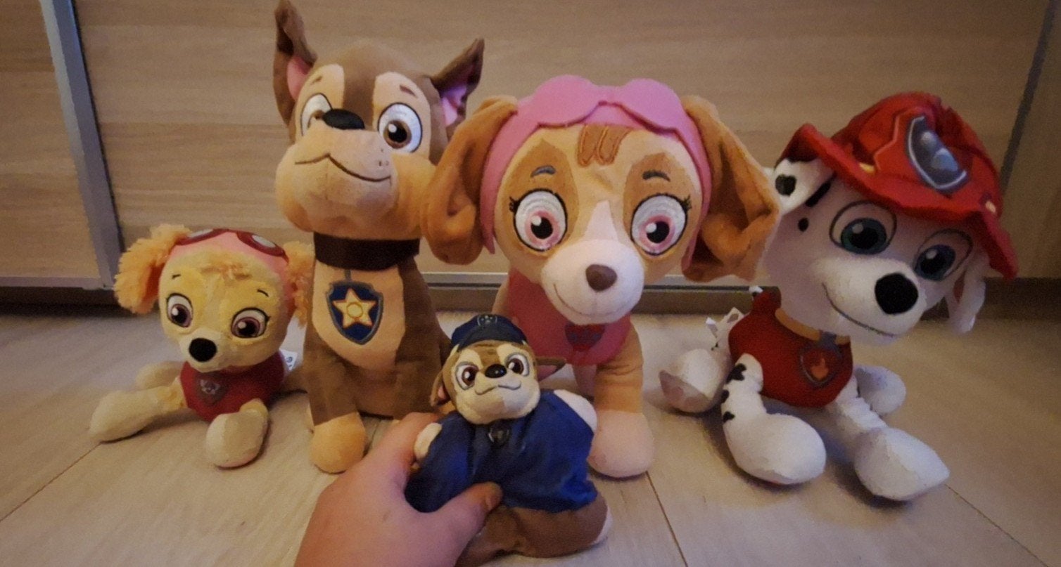 Paw Patrol Knuffels - Chase, Skye, Marshall, Gebruikt, Meerkleurig, Paw Patrol, Hond
