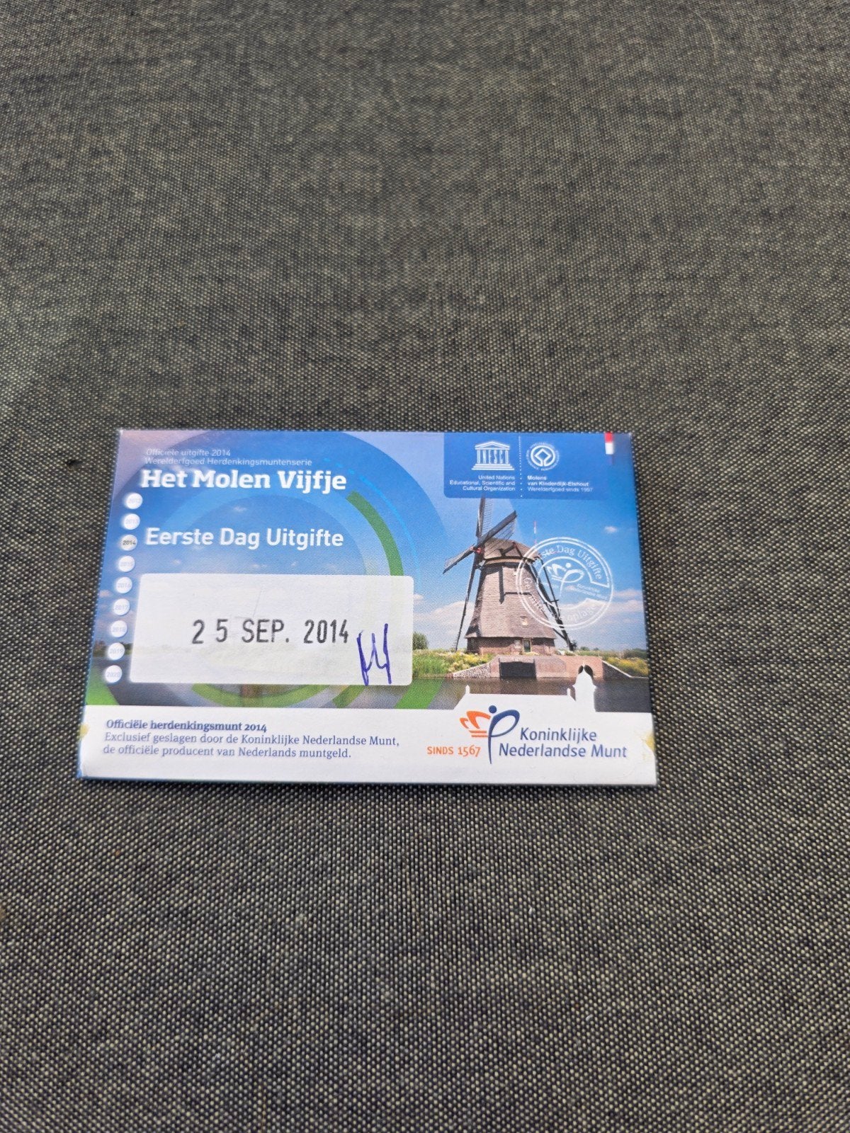 Het Molen Vijfje 2014 - Eerste Dag Uitgifte, Ophalen of Verzenden, Koningin Beatrix, Euro's, Losse munt