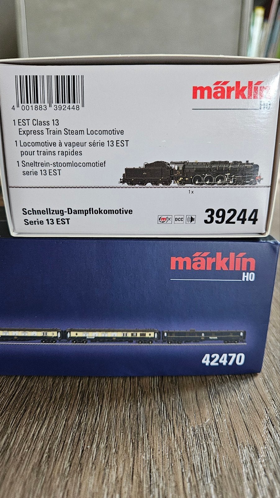 Marklin 39244 + 42470 'Edelweiß' rijtuigenset met stoomloc, Wisselstroom, Treinset, Nieuw, Ophalen of Verzenden
