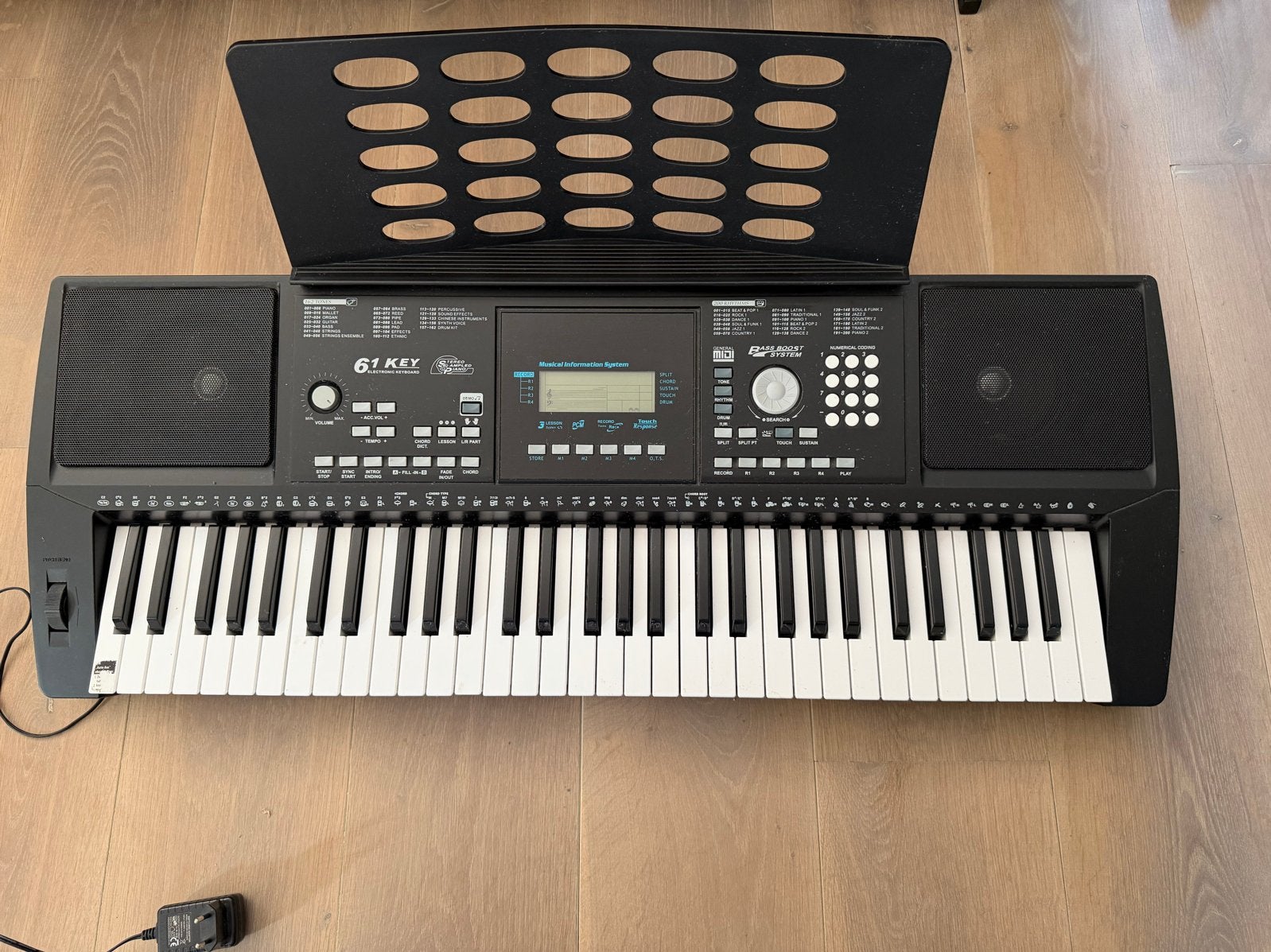 Elektronisch Keyboard Giant LP-6210c met 61 toetsen, Aanslaggevoelig, Ophalen, Overige merken, 61 toetsen