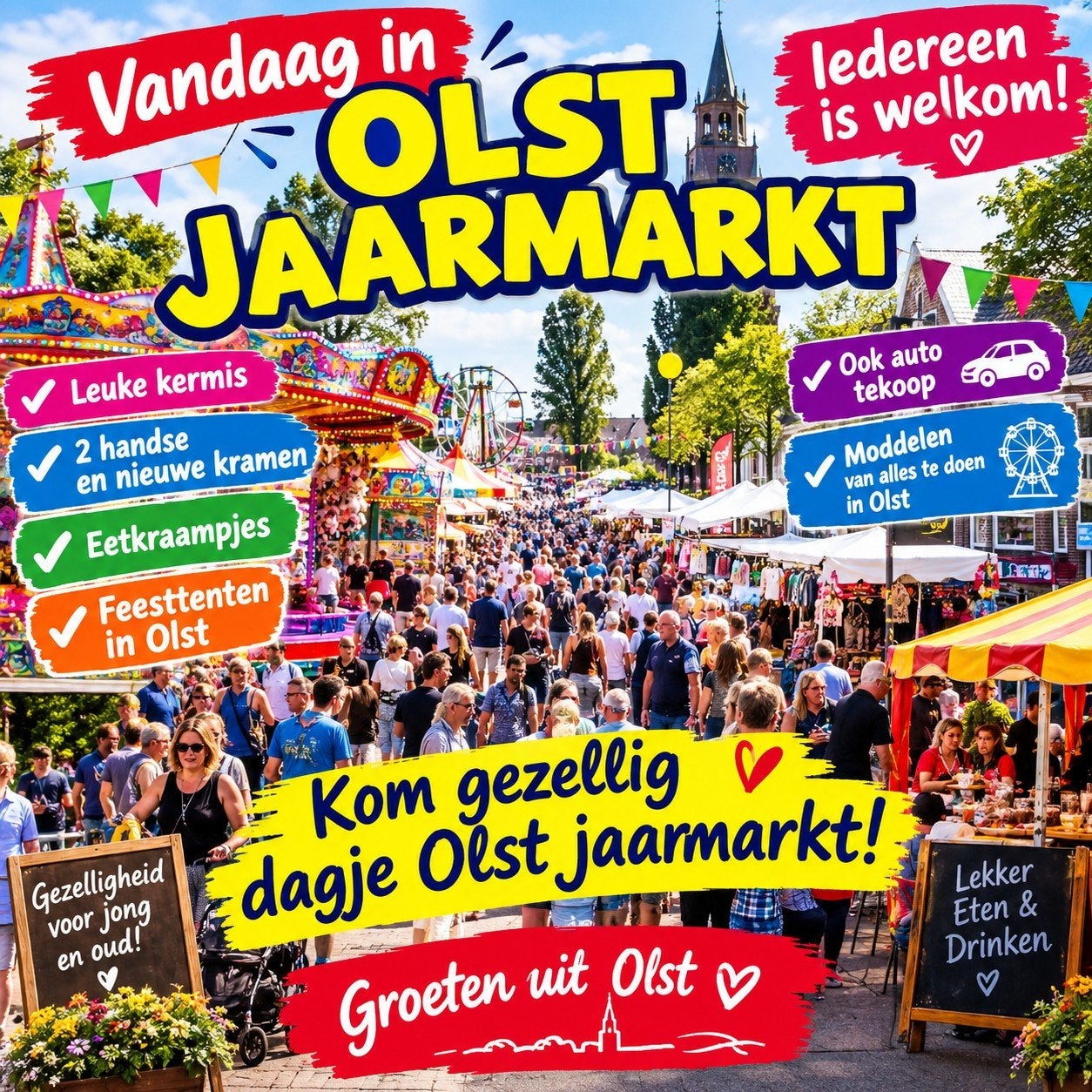 jaarmarkt olst 19 september, Ophalen of Verzenden
