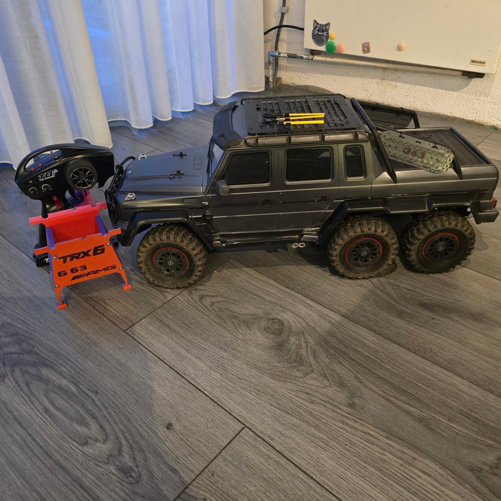 Traxxas Trx6  6x6 Mercedes G 63 AMG  met veel extra's, Hobby en Vrije tijd, Gebruikt, Auto offroad, Overige schalen, Ophalen