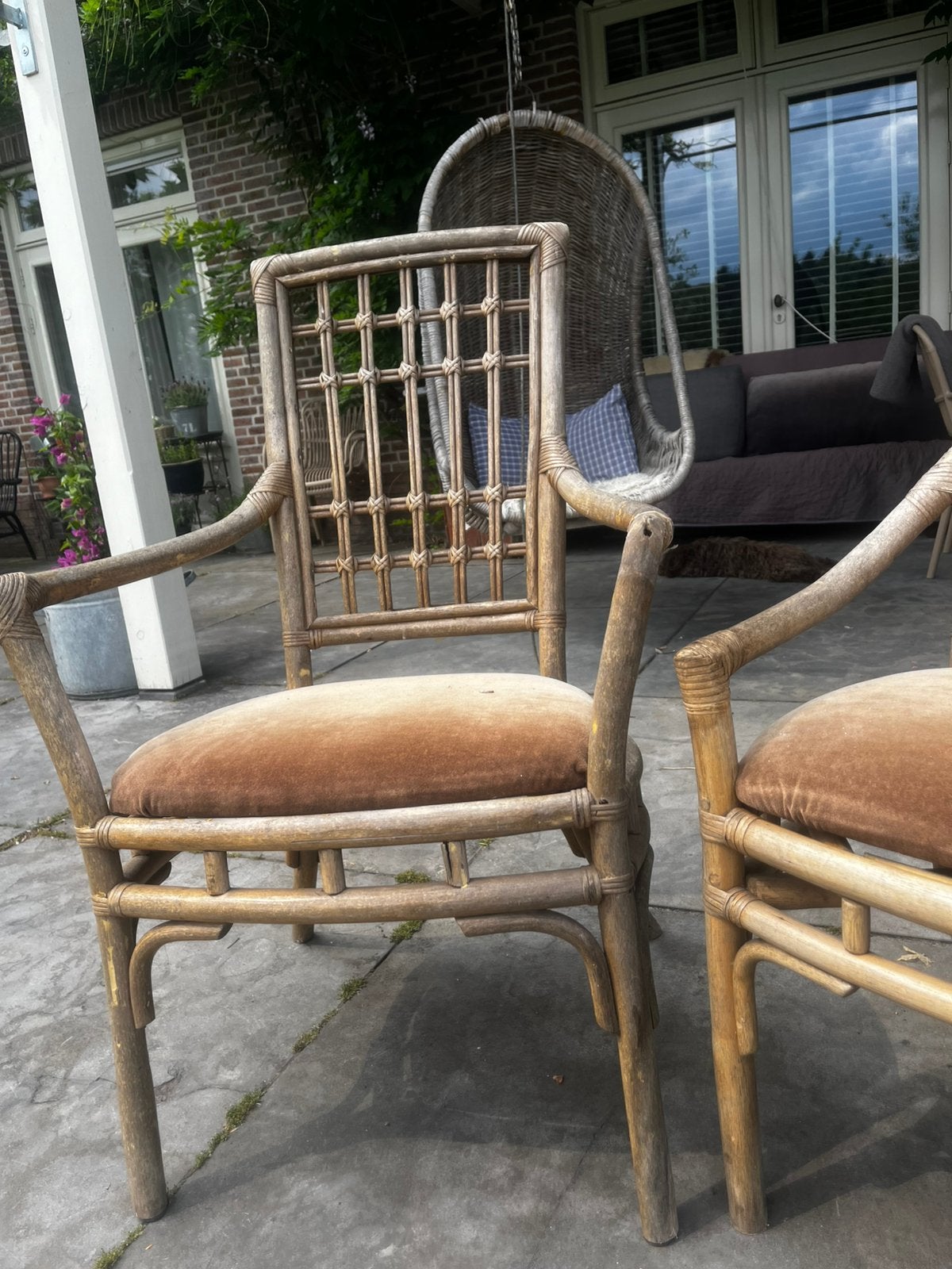 Stoelen ibiza boho, Ophalen of Verzenden, Gebruikt