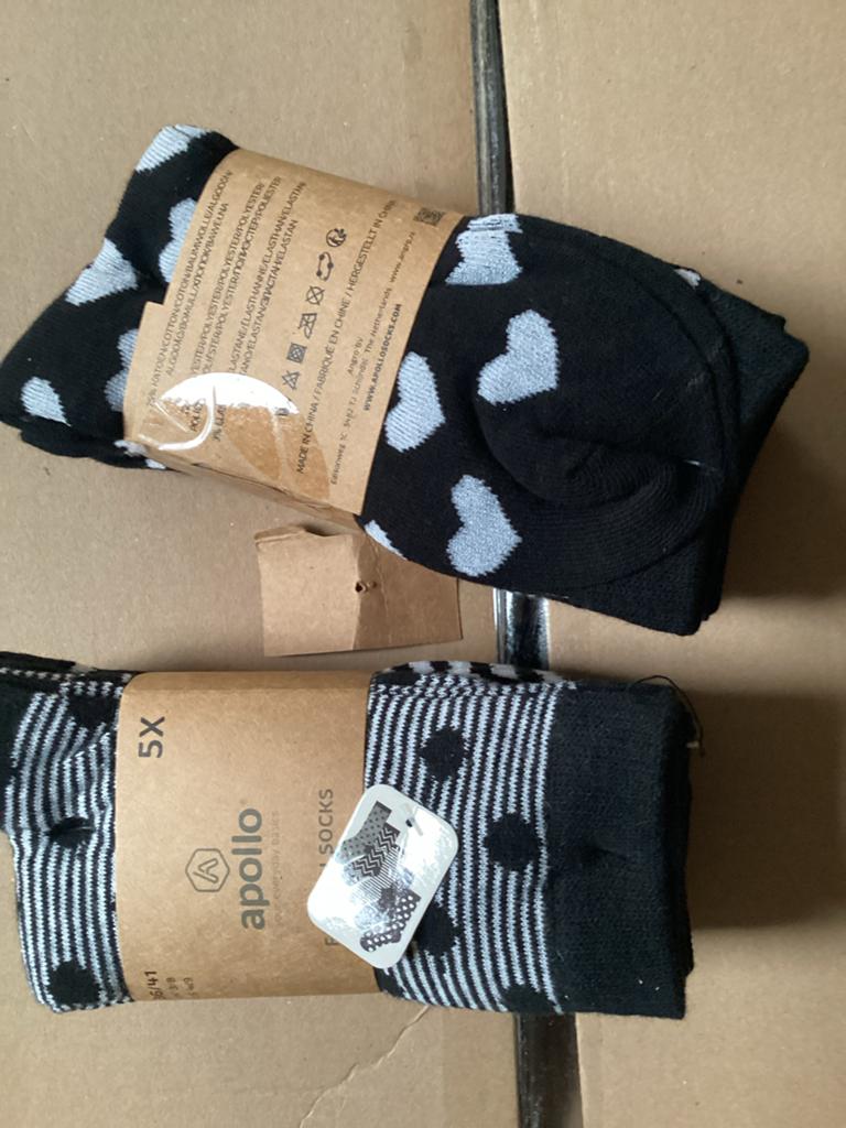 Bundel 5 paar dames sokken 75% katoen maat 36/41, Overige kleuren, Maat 35 t/m 38, Nieuw, J.pegtol@gmail.com