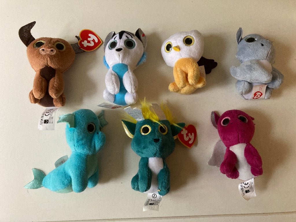 Ty beanie boo 2020 happy meal mcdonalds fantasy dieren set 7, Overige merken, Overige karakters, Overige typen, Ophalen of Verzenden