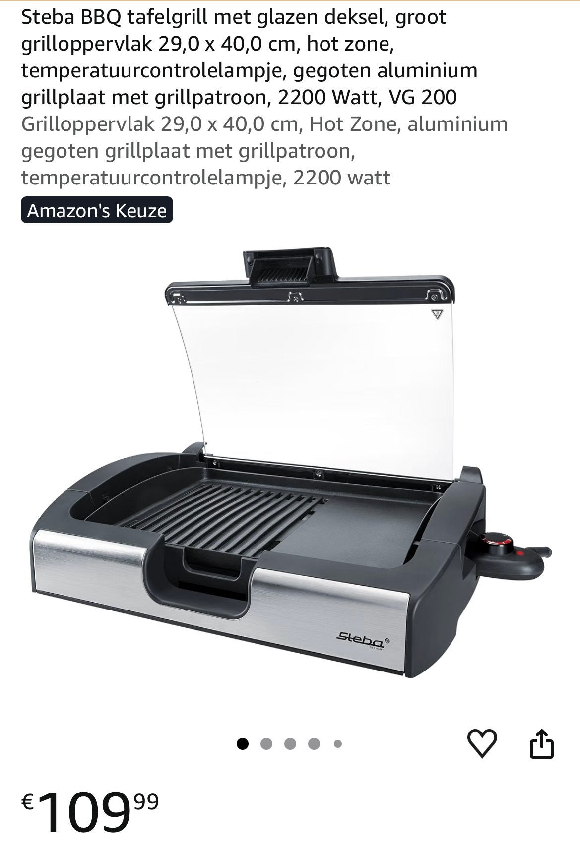 Princes grillplaat met deksel, Ophalen, Gebruikt