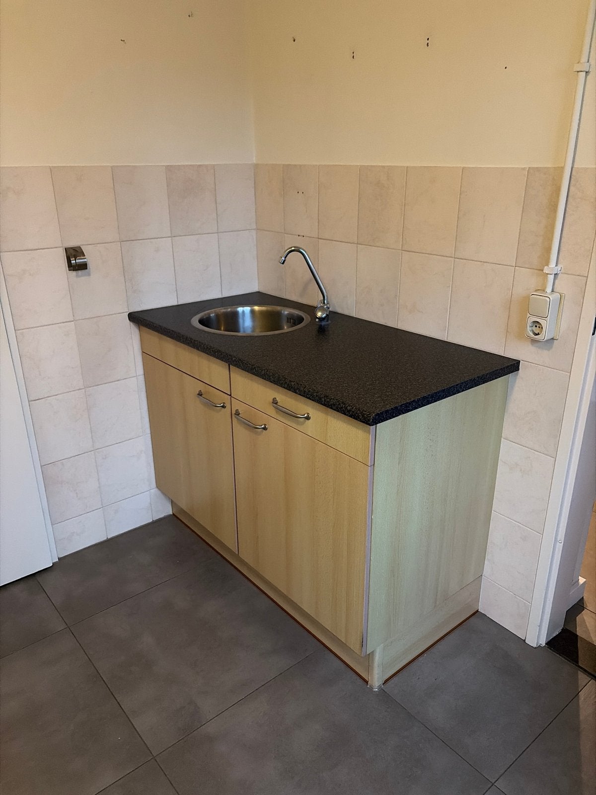Compacte Bijkeuken met Spoelbak - Zelf Demontage, Ophalen, Gebruikt, Overige kleuren, Enkelwandige keuken