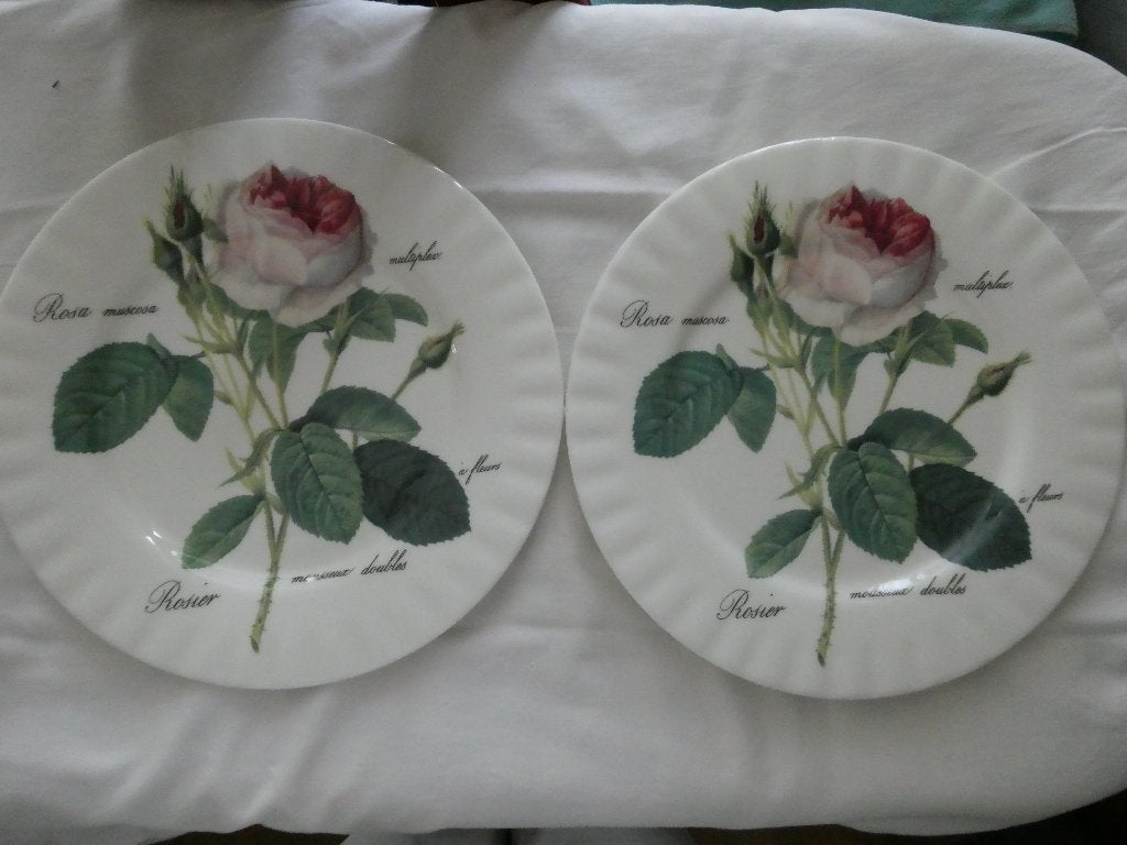 2 x Roy Kirkham Redouté Roses Dinerborden 27 cm nieuw, Overige merken, Klassiek, Nieuw, Ophalen of Verzenden
