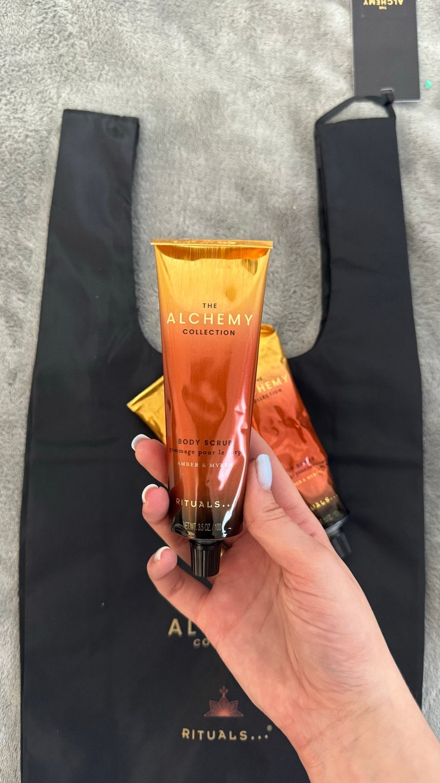Rituals The Alchemy Collection Body Scrub + Shopper Bag, Ophalen of Verzenden, Nieuw, Bad & Douche
