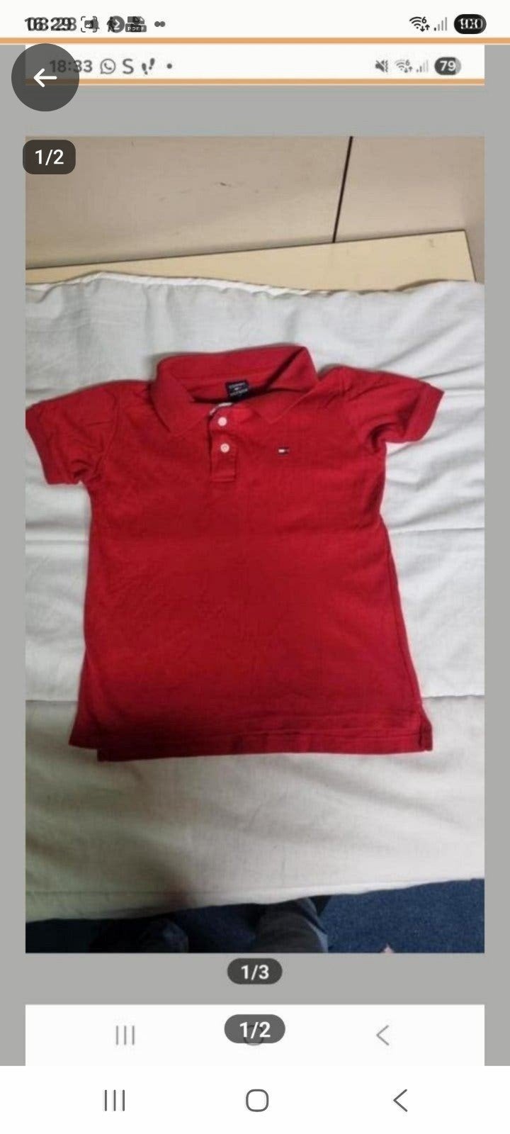 Rode polo voor jongen - maat 116, Ophalen of Verzenden, Gebruikt, Jongen, Shirt of Longsleeve