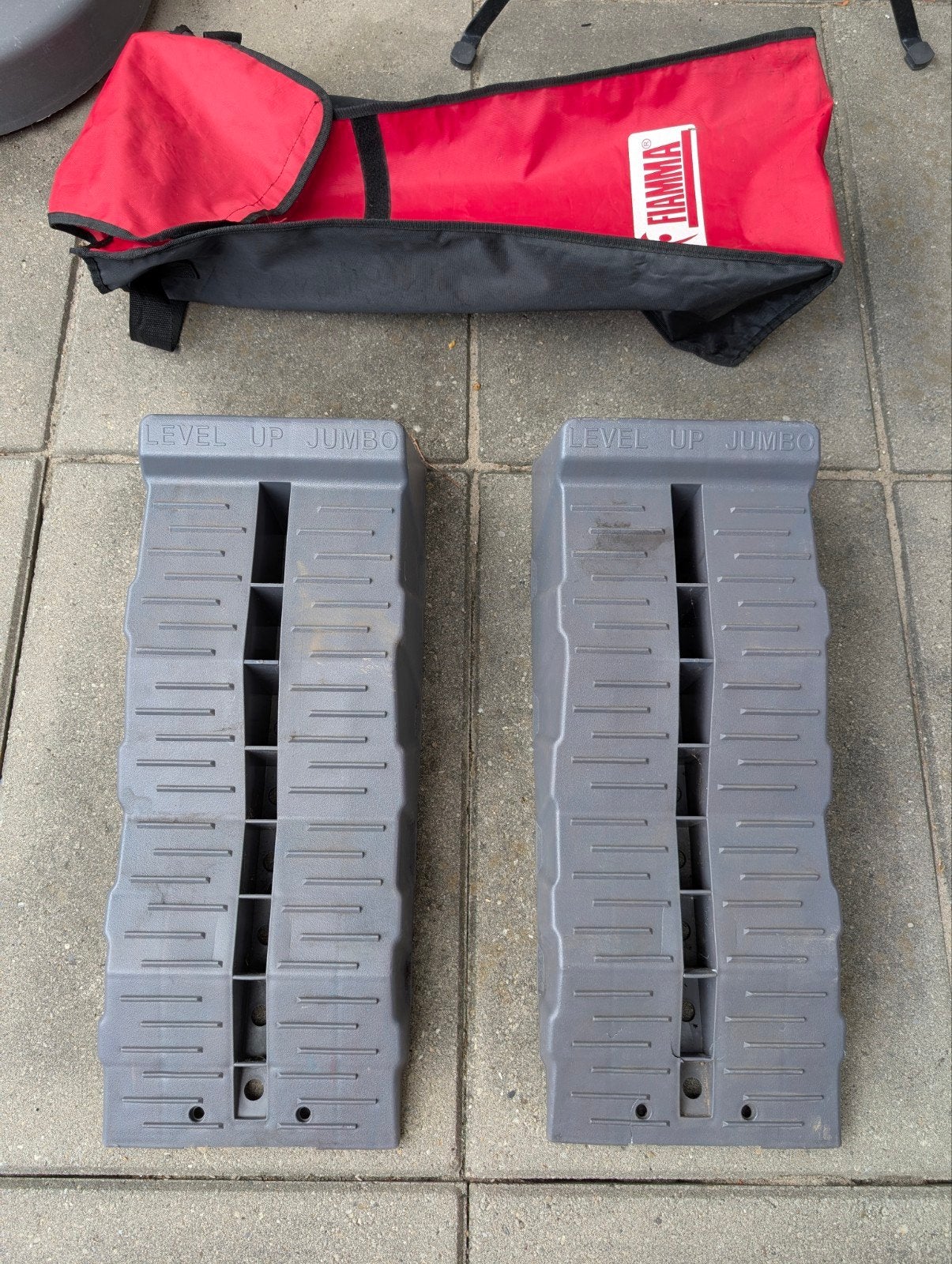 Fiamma Level Up Jumbo Camper Caravan Levelers (Set van 2), Caravans en Kamperen, Ophalen, Gebruikt