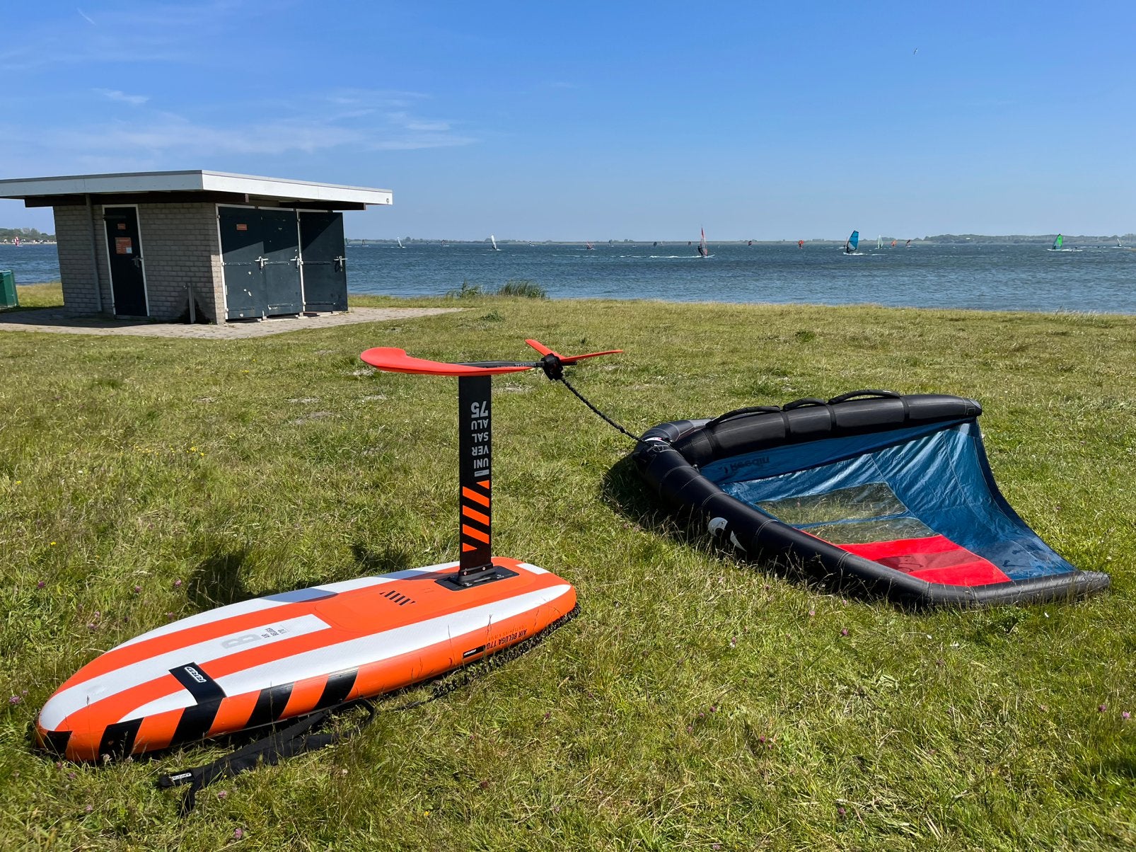 Reedin wing 4.2 & RRD Air Beluga 170 & Alu. foil, Watersport en Boten, Ophalen, Gebruikt, Wingsurfset
