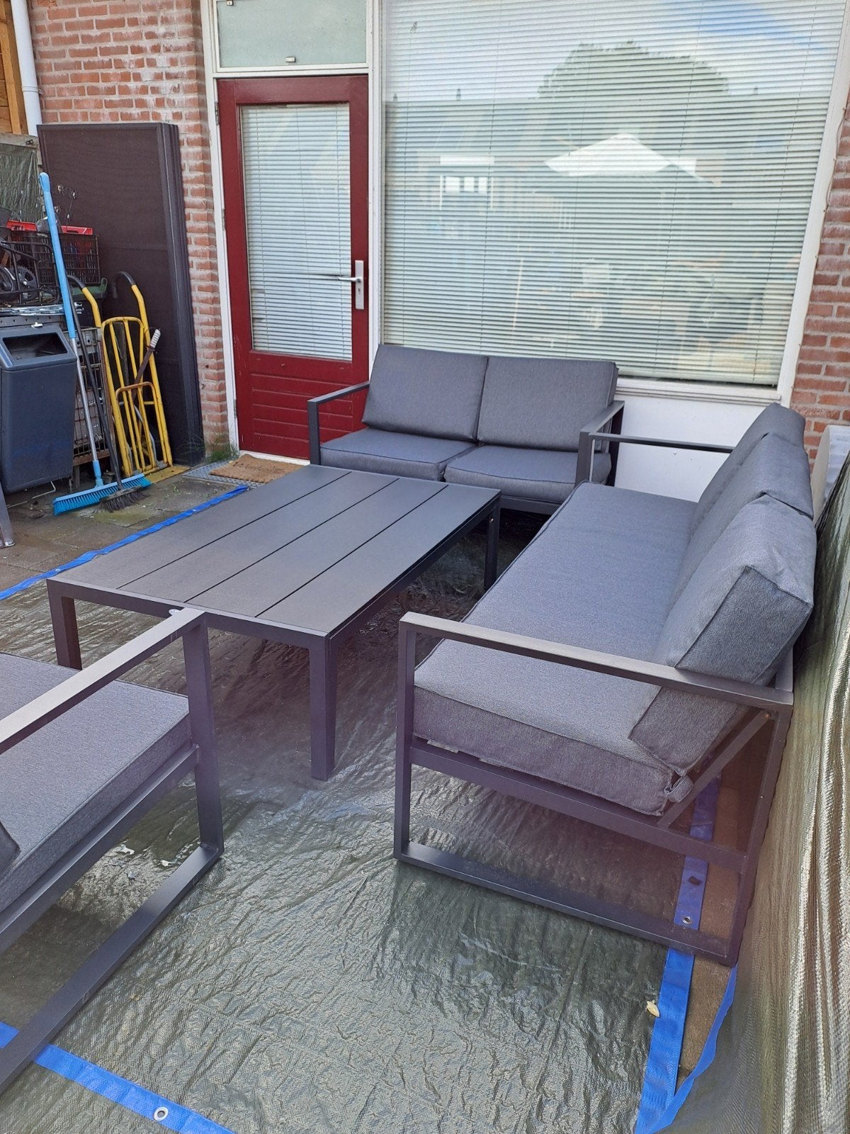 Loungeset vonge 6 persoons, 6 zitplaatsen, Ophalen of Verzenden, Bank, Loungeset