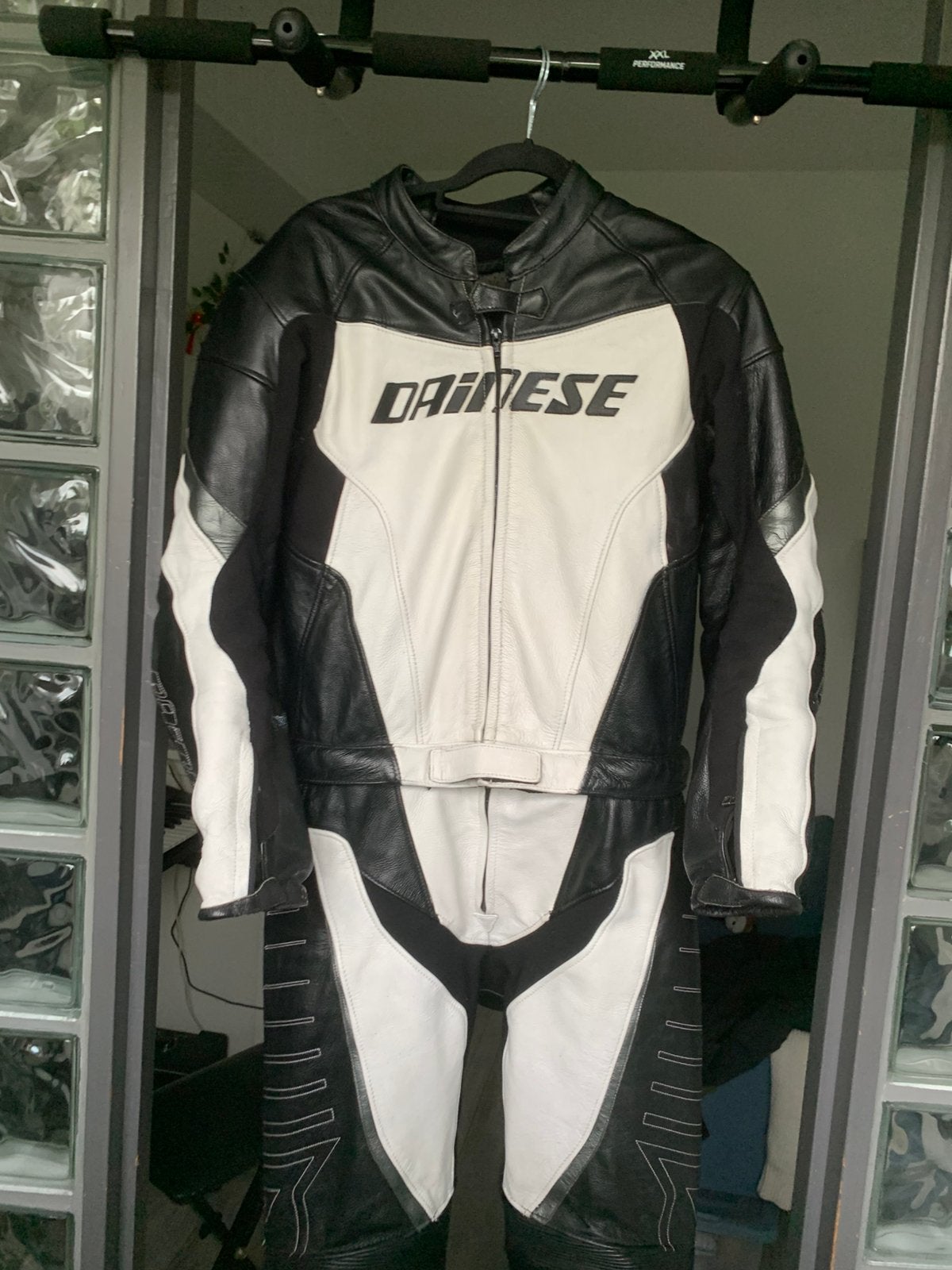 Dainese leren motorpak jas en broek 54, Ophalen, Tweedehands, Combipak