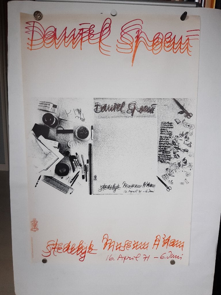 Originele Poster Daniel Spoerri Wim Crouwel, Verzenden, A1 t/m A3, Reclame, Rechthoekig Staand